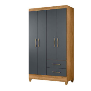 Guarda-Roupa Chile Freijó/Cinza