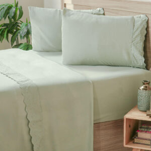 Jogo de Cama Broderie em Microfibra Solteiro, Casal, Queen e King