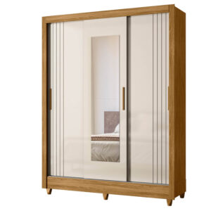 Guarda-Roupa Bolívia Freijó/Off White