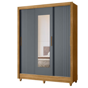 Guarda-Roupa Bolívia Freijó/Cinza