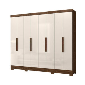 Guarda-Roupa Diplomata Castanho Wood/Off White