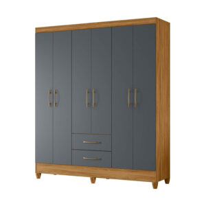 Guarda-Roupa Panamá Freijó/Cinza