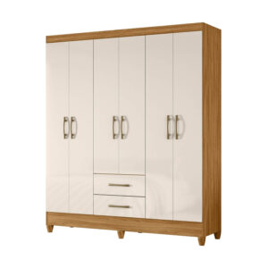 Guarda-Roupa Panamá Freijó/Off White