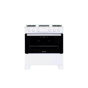 Fogão 5 Bocas Branco com Mesa Inox Atlas Mônaco Plus Bivolt