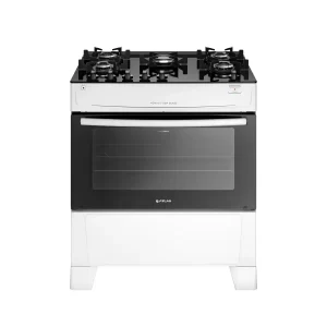 Fogão 5 Bocas Branco com Mesa de Vidro Atlas Mônaco Top Glass Bivolt