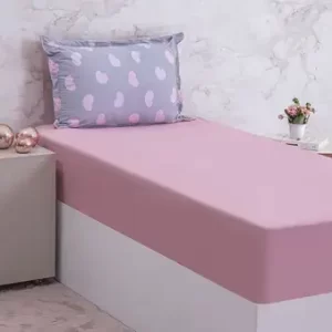 Lençol Malha Solteiro 2 Peças Isa C/ Rose