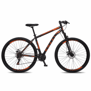 Bicicleta Colli Athena Aro 29 Preto Fosco/Laranja Neon