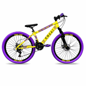 Bicicleta Colli Grau Aro 26 Amarelo Fosco