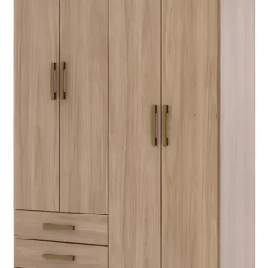 Roupeiro Caju 4 Portas Jequitibá Brilho