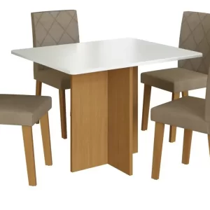 Conjunto Mesa Miami 1,10 C/6 Cadeiras