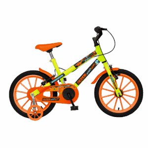 Bicicleta Colli Spinossauro Aventuras 16 Amarelo Neon
