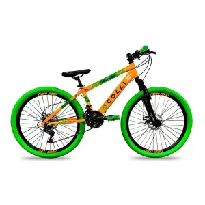 Bicicleta Colli Grau Aro 26 Laranja Neon