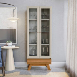 Cristaleira Retro Marsala Nature/Off White