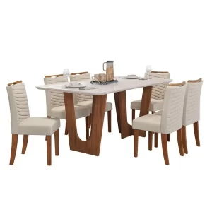 Mesa Nala 1,70 Freijó/Off White