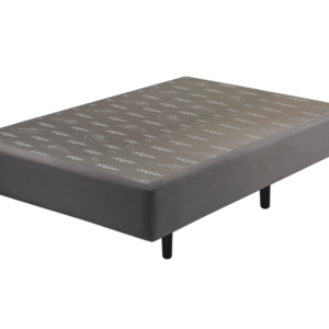 Somiê Veludine Cinza Liso Casal