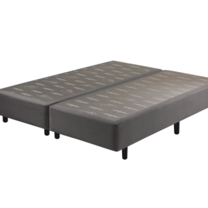 Somiê Veludine Cinza Liso Queen