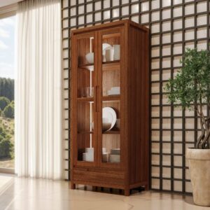 Cristaleira 2 Portas 1 Gaveta Nature