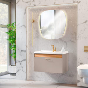 Kit Balcão de Banheiro Charm Suspenso