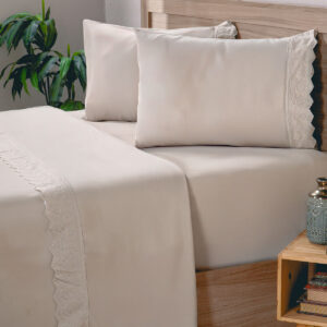 Jogo De Cama Broderie Microfibra Solteiro Fendi