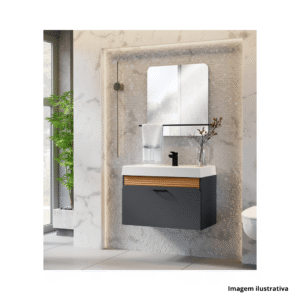 Kit Balcony Balcao Charm 80 Suspenso Grafito