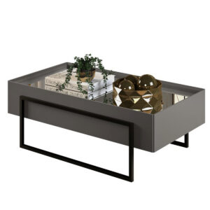 Mesa De Centro Pilar Cinza Urbano