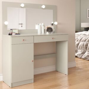 Penteadeira Camarim 1Pt 2Gav Diamante Off White