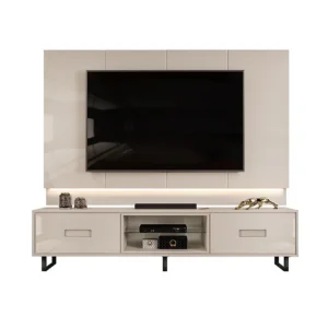 Bancada E Painel Madri Off White/Off White