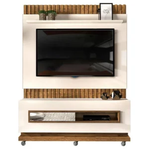 Bancada Com Painel Vitti Off White/Demolicao Dj